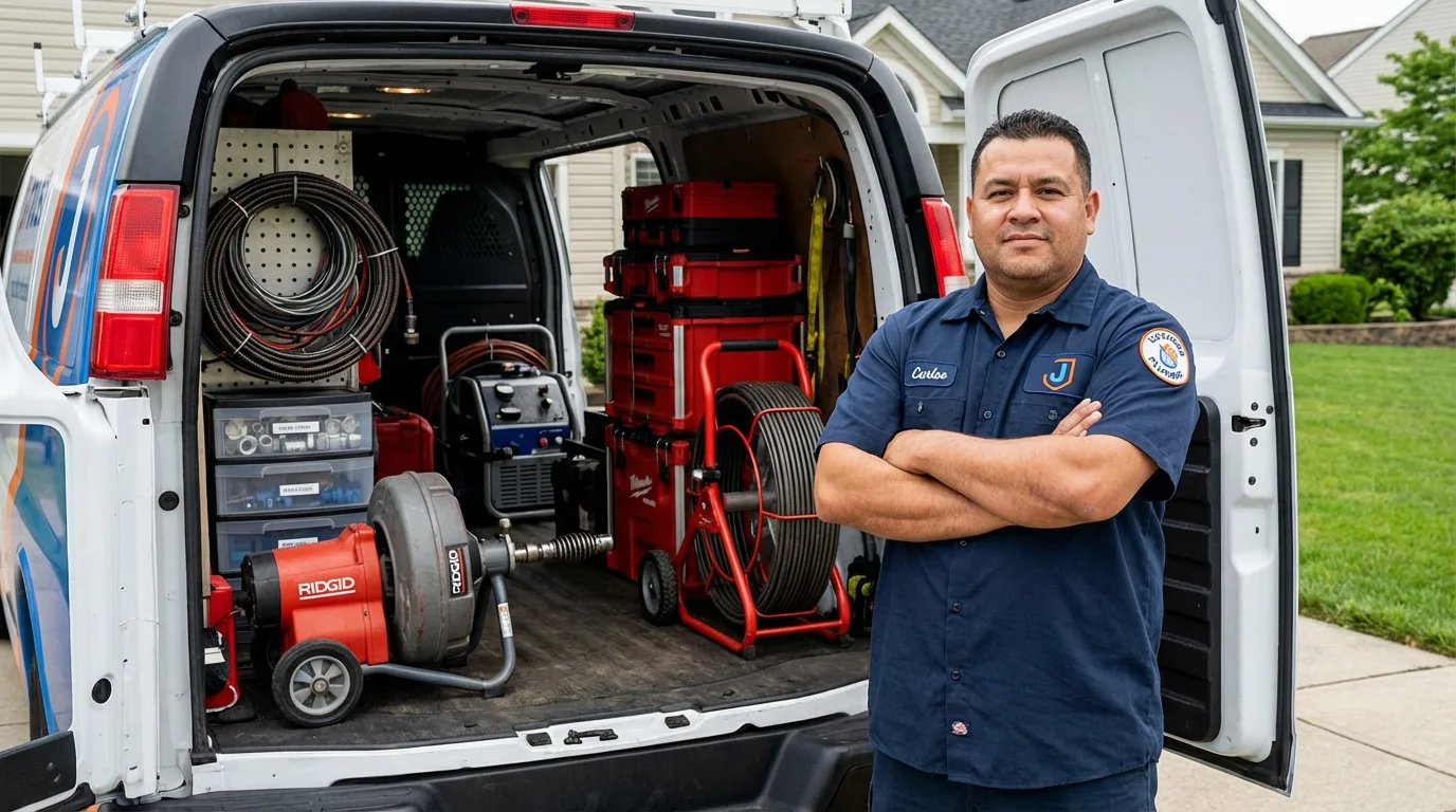 Professional drain cleaning equipment and Johns Plumbing LLC plumber in Yuma