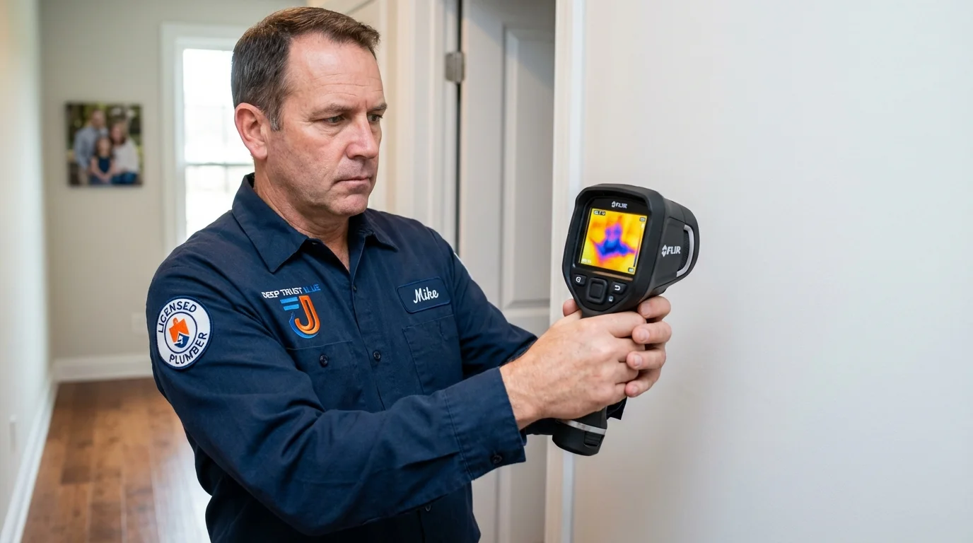 Thermal imaging leak detection by Johns Plumbing LLC in Yuma