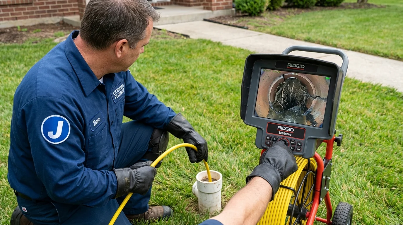 Sewer camera inspection being performed by Johns Plumbing LLC in Yuma